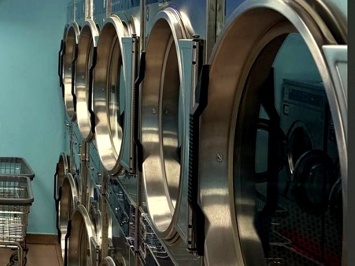 Large-capacity Dexter dryers at Lavell's Laundry